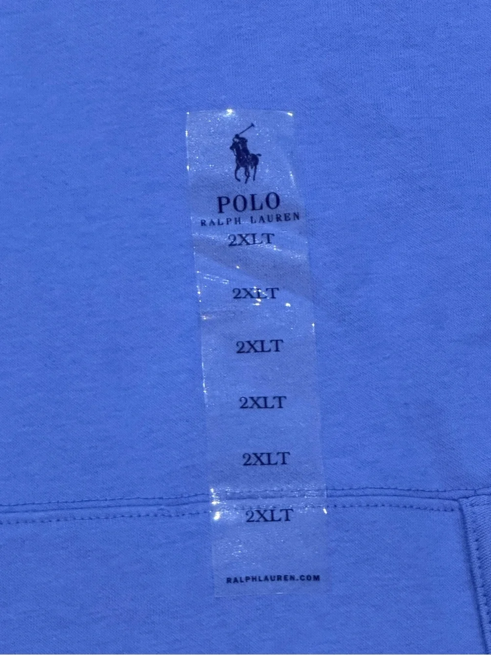 Polo Ralph Lauren Blue POLO Embroidered Logo Fleece Hoodie Sweatshirt NWOT